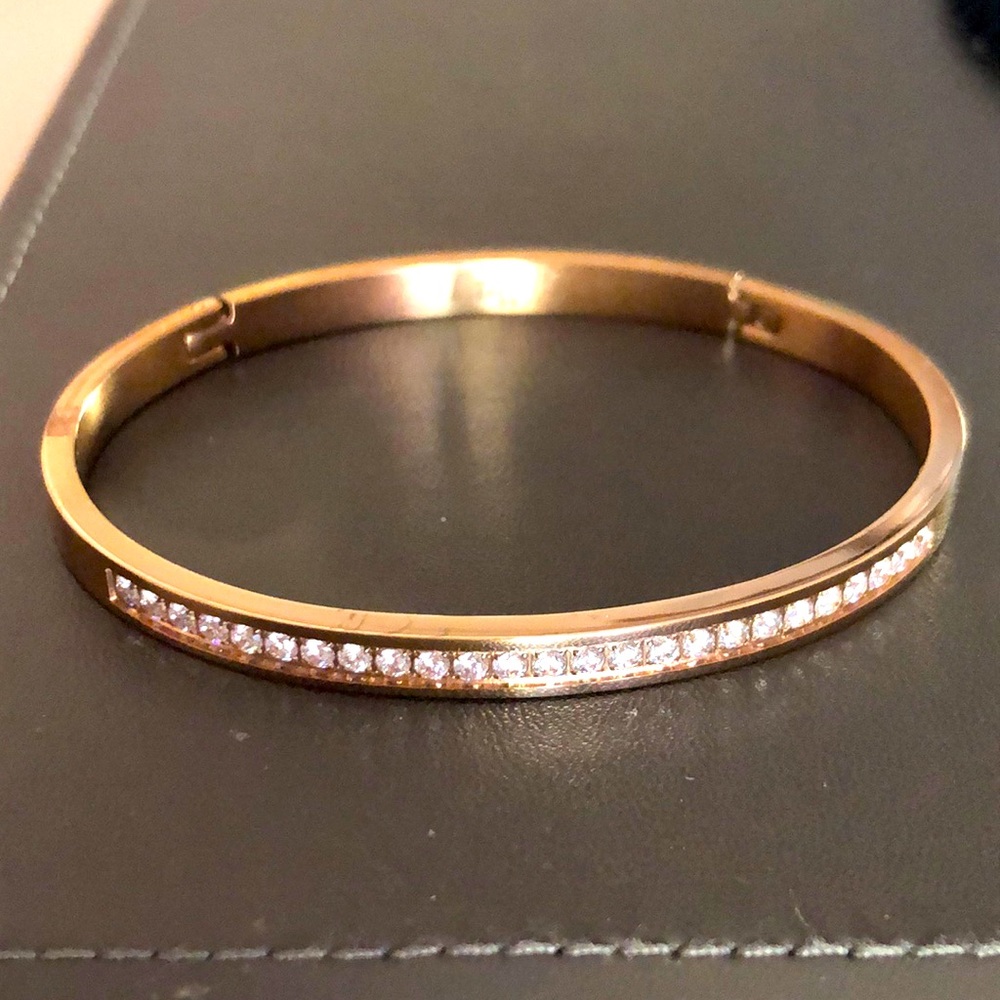 B Tiff Rose Gold Eternity Bracelet